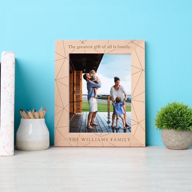 Fun Geometric | Family Name & Quote Etched Frames (Creator Uploaded)