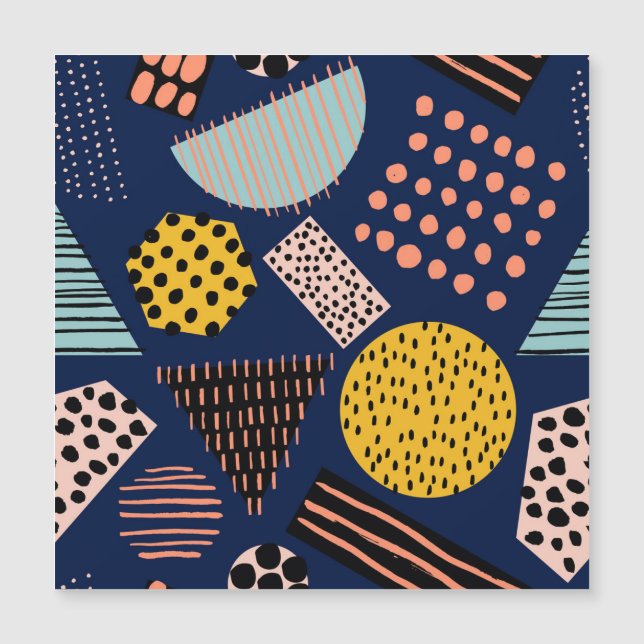 Fun Geometry: Abstract Multicolor Pattern (Front)