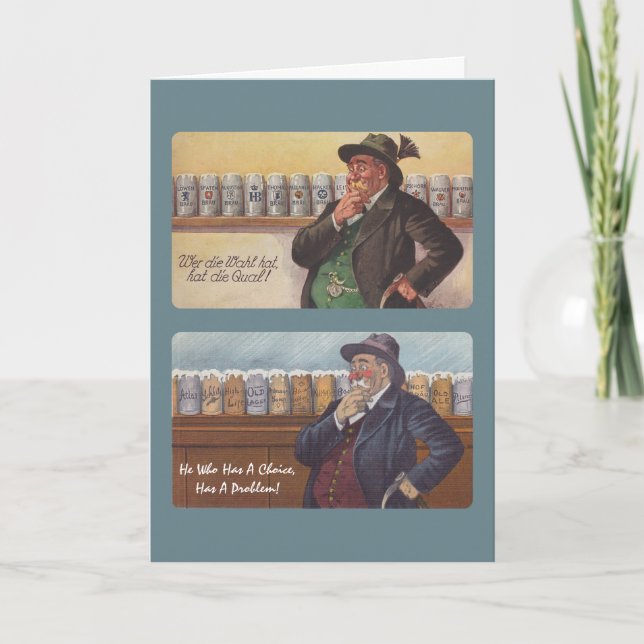 Fun German Proverb Greeting Card Friend Friendship (Front)