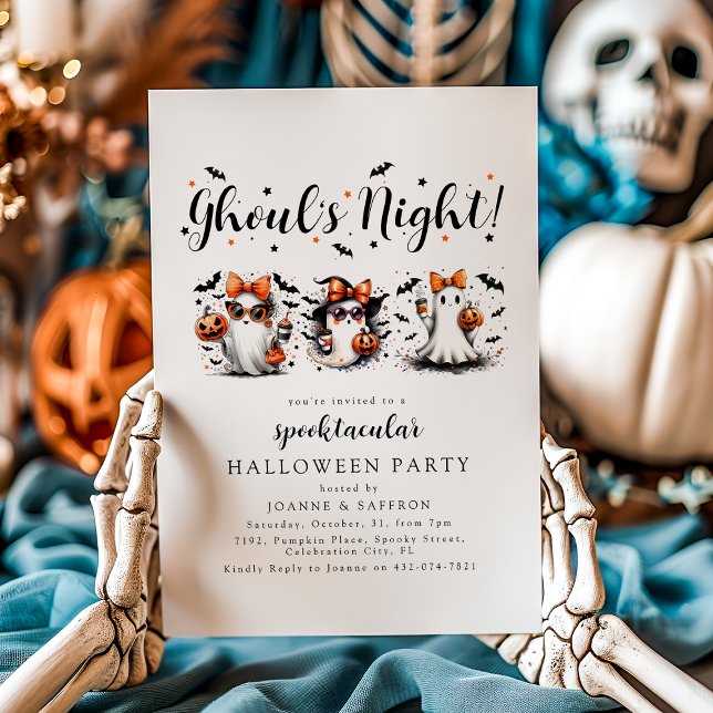 Fun Ghouls Night Halloween Invitation (Creator Uploaded)