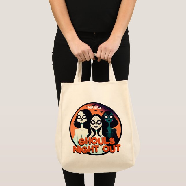 Fun Ghouls Night Out Tote Bag (Front (Product))