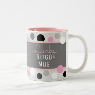 Fun Gift!! Lucky Bingo Mug Two-Tone Coffee Mug