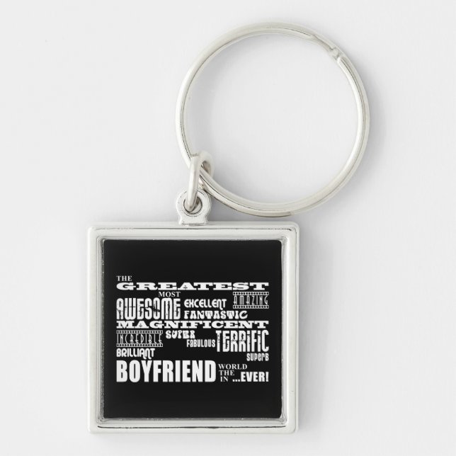 Fun Gifts for Boyfriends : Greatest Boyfriend Key Ring (Front)