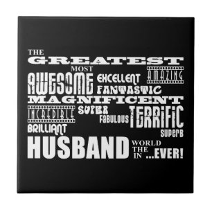 Fun Gifts for Husbands : Greatest Husband Tile