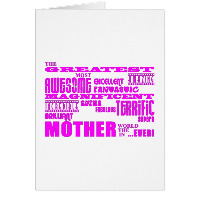 Fun Gifts for Moms : Greatest Mother (Front)