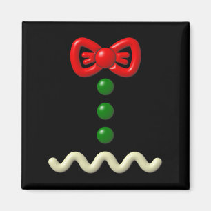 Fun Gingerbread Man Costume Halloween Gift Magnet