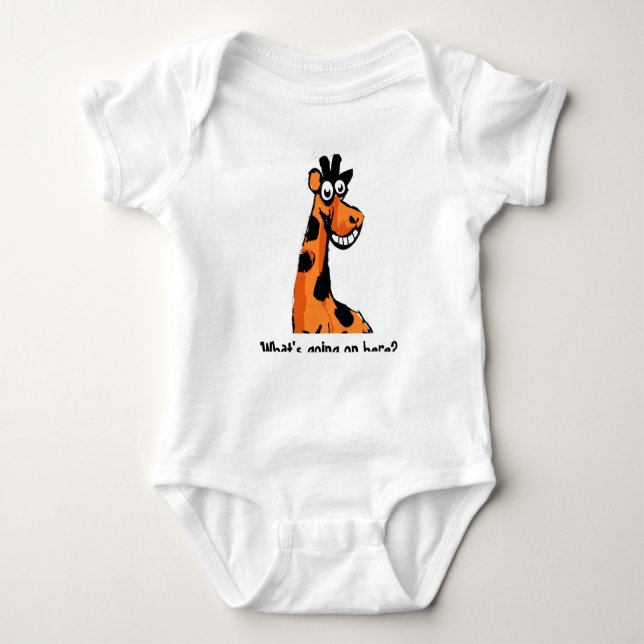 Fun Giraffe Baby Bodysuit (Front)
