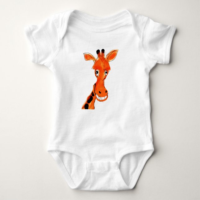 Fun Giraffe Baby Bodysuit (Front)
