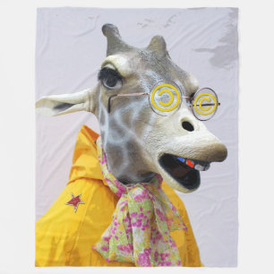 Fun Giraffe Fleece Blanket!