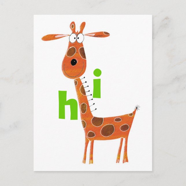 Fun Giraffe Postcard (Front)