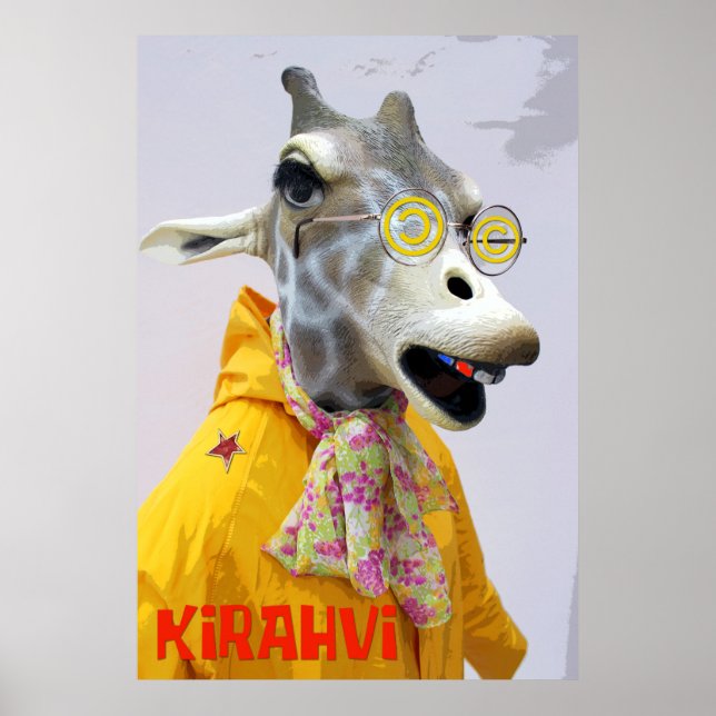 Fun Giraffe Poster! Poster (Front)