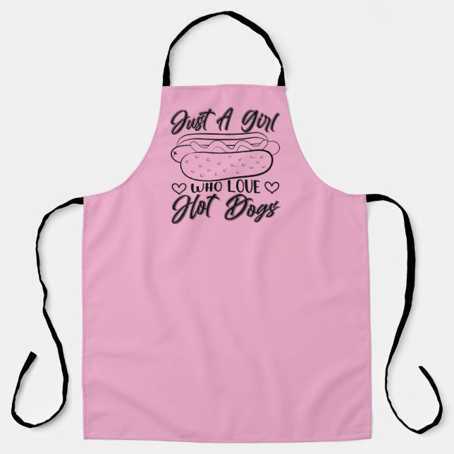 Fun girl hotdog lovers  apron (Front)