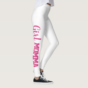 fun GIRL MOMMA typography Leggings
