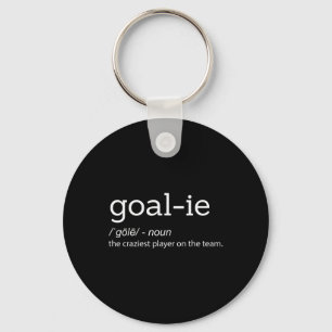 Fun Goalie Goalkeeper Definition Soccer Hockey Pla Key Ring