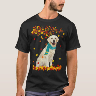 Fun Golden Retriever Thanksgiving Autumn Dog Lover T-Shirt