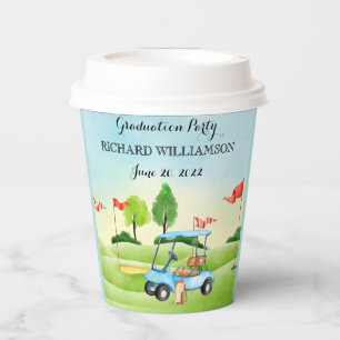 Fun Golf Theme Graduation Party    Paper Cups