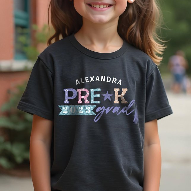 Fun Grad Colorful Personalized Pre-K Class of 2022 Tri-Blend Shirt (Fun Grad Colorful Personalized Pre-K Class of 2022 Tri-Blend Shirt)