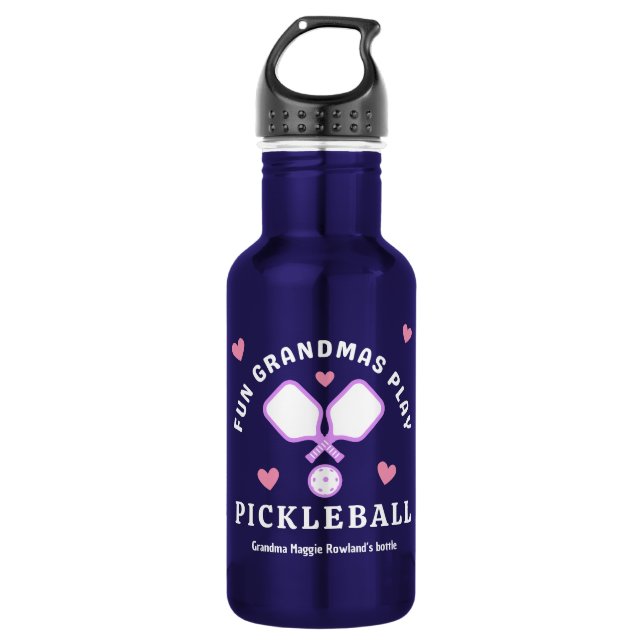 Fun Grandmas Play Pickleball Quote 532 Ml Water Bottle (Front)