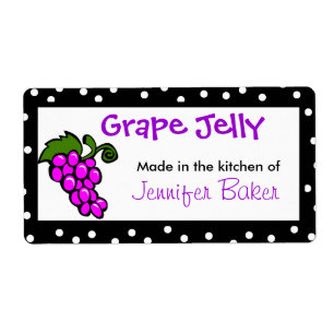 Fun Grape Food Labels