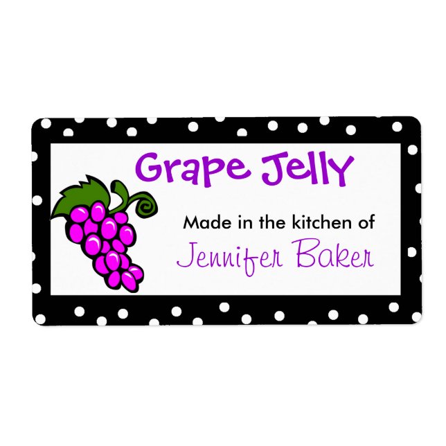 Fun Grape Food Labels (Front)