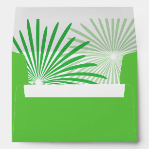 Fun green Birthday party fireworks custom Envelope