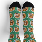 Fun Green Custom Dog Photo Paw Print