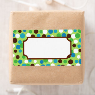 Fun Green Dots Labels