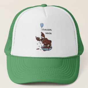 Fun Green Trucker Hat, Chocolate Moose Trucker Hat