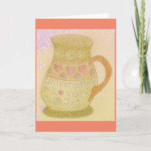 Fun Greeting Card Love Jug & World Round/Flat Joke