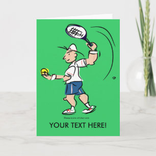Fun greeting cards for tennisplayers