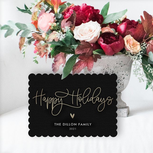 Fun Greeting EDITABLE COLOR No Photo Holiday Card (Creator Uploaded)