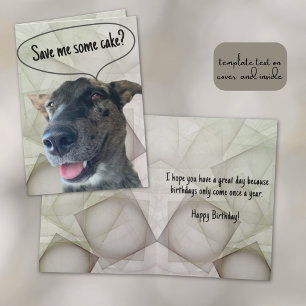 Fun Grey Brindle Cattle Dog Photograph Card