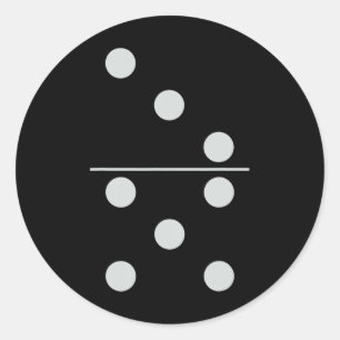 Fun Group Matching Halloween Costume Domino Domino Classic Round Sticker