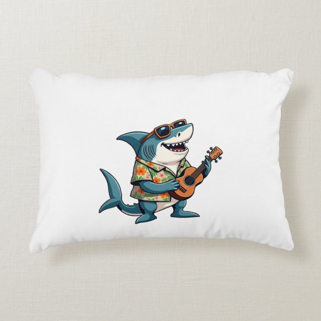 Fun Guitar PlayingT-Shirt Decorative Cushion (Front)