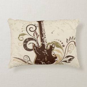 Fun Guitar Reversible Decorative Pillow