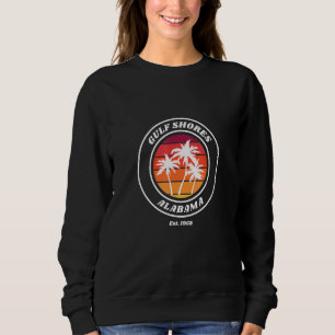 Fun Gulf Shores Alabama Beach Sunset Novelty Art P Sweatshirt