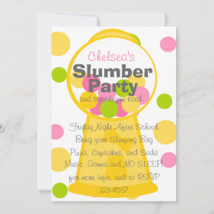 Fun Gumball Machine Invitation