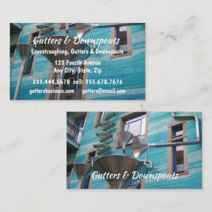 Fun Gutters, Downspouts Eavestroughing  Business Card
