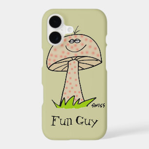 Fun Guy Funny Man Cute Cartoon Mushroom