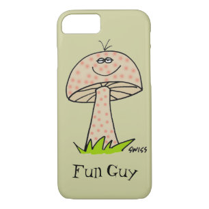 Fun Guy Funny Man Cute Cartoon Mushroom Case-Mate iPhone Case