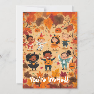 Fun Halloween Bash-Toddler Magnetic Invitation