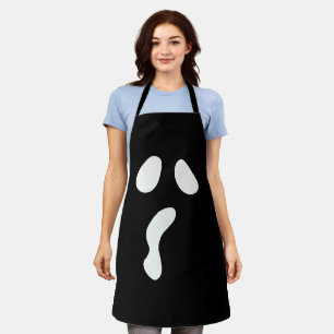 Fun Halloween boo face ghost scary Party Apron