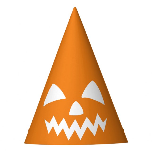 Fun Halloween boo face ghost scary Party Party Hat (Front)