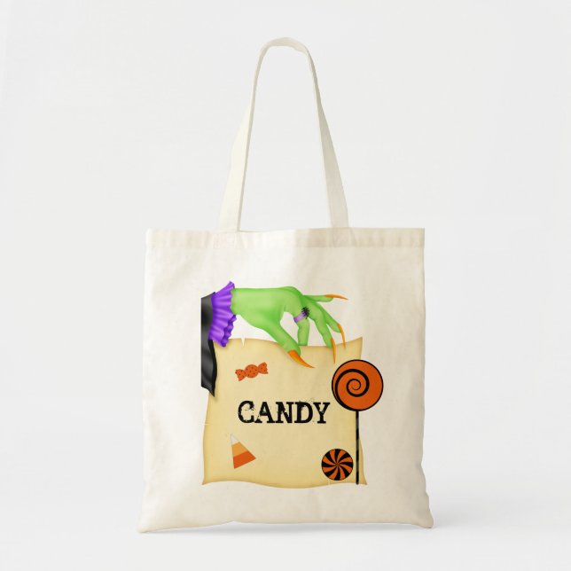 Fun Halloween Candy Bag Tote Bag (Front)