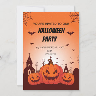 Fun Halloween Costume Party Invite Customisable 