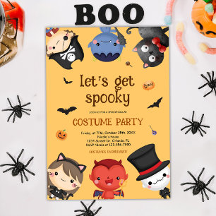Fun Halloween Costume Party Kids Cute Invitation