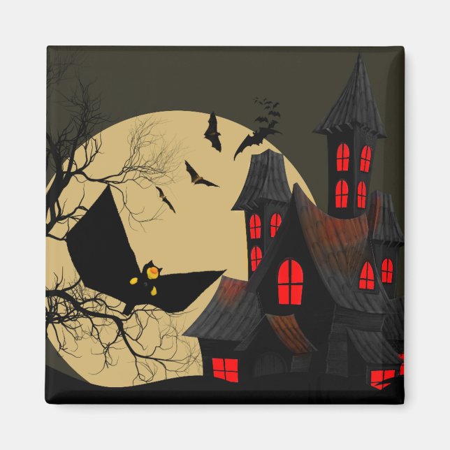 Fun Halloween design Magnet (Front)