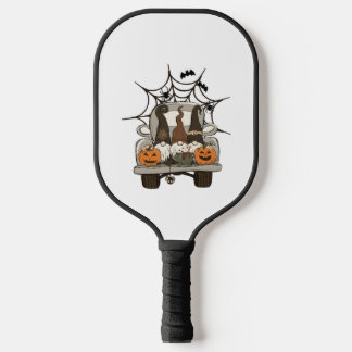 Fun Halloween Designs Halloween Gnomes on a    Pickleball Paddle