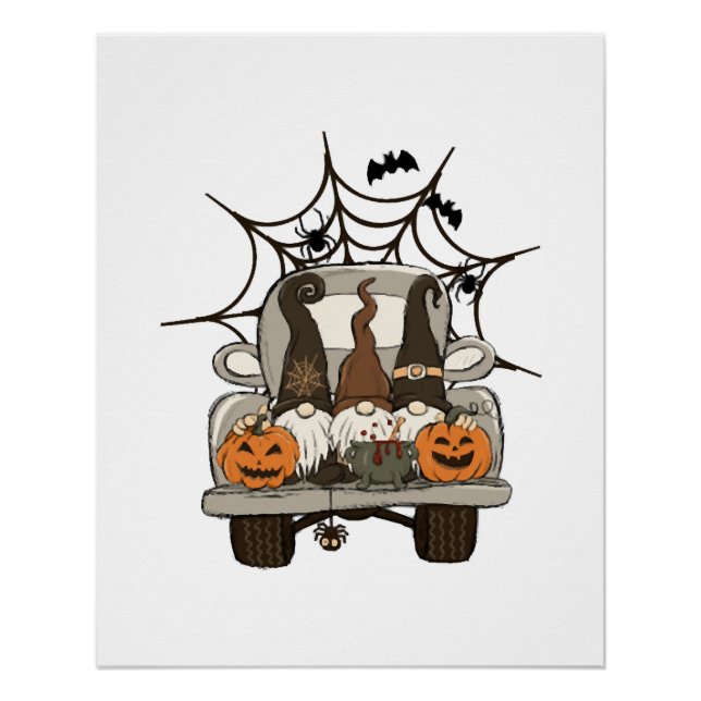 Fun Halloween Designs Halloween Gnomes on a Poster (Front)