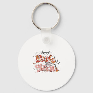 Fun Halloween Designs Happy Halloween Retro Key Ring